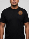 Big Mouth Marquesan T-Shirt — front chest badge, modelled by Jatiki