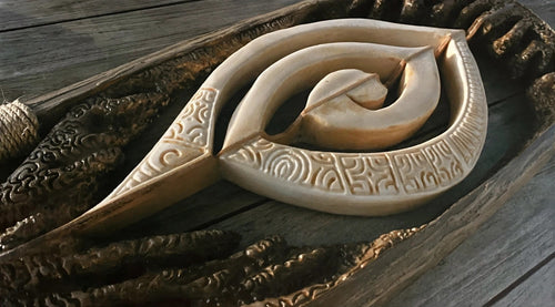 Koru Corral metal print — front, full artwork